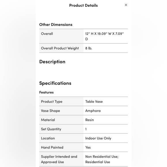 Eriq Crowned Table Vase - Picture 12 of 12